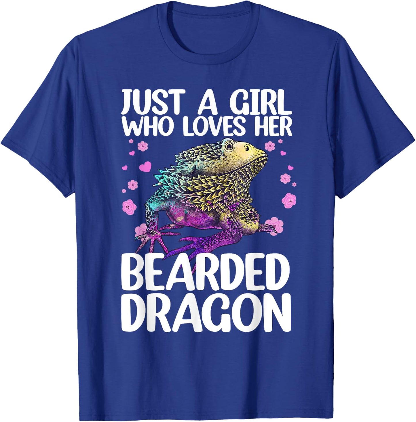 Cool Bearded Dragon Women Reptile Lovers Pet Lizard T-Shirt - T-Shirt | Royal