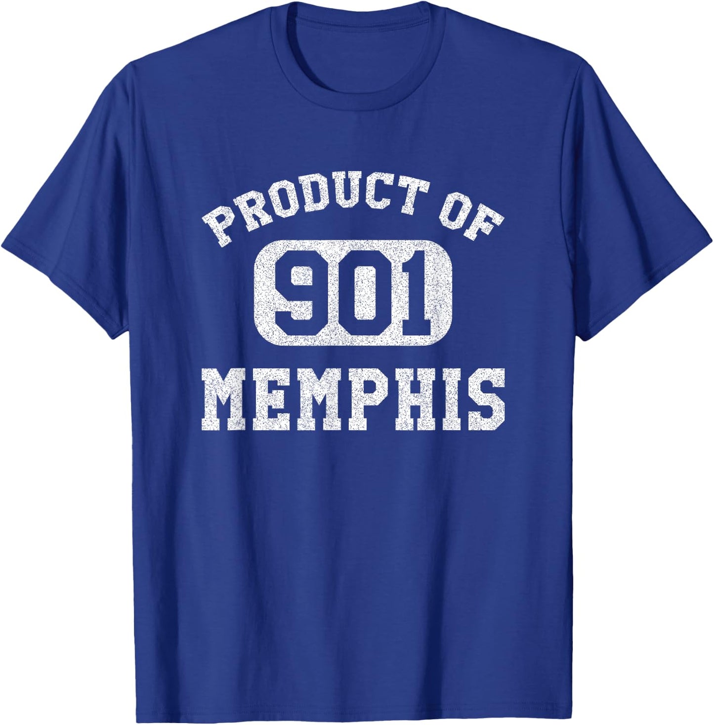 Memphis Tennessee Vintage Retro Area Code T-Shirt - T-Shirt | Royal