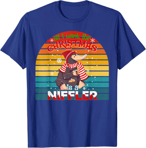 All I Want for Christmas is a Niffler Men Kids Xmas Family T-Shirt - T-Shirt | Royal