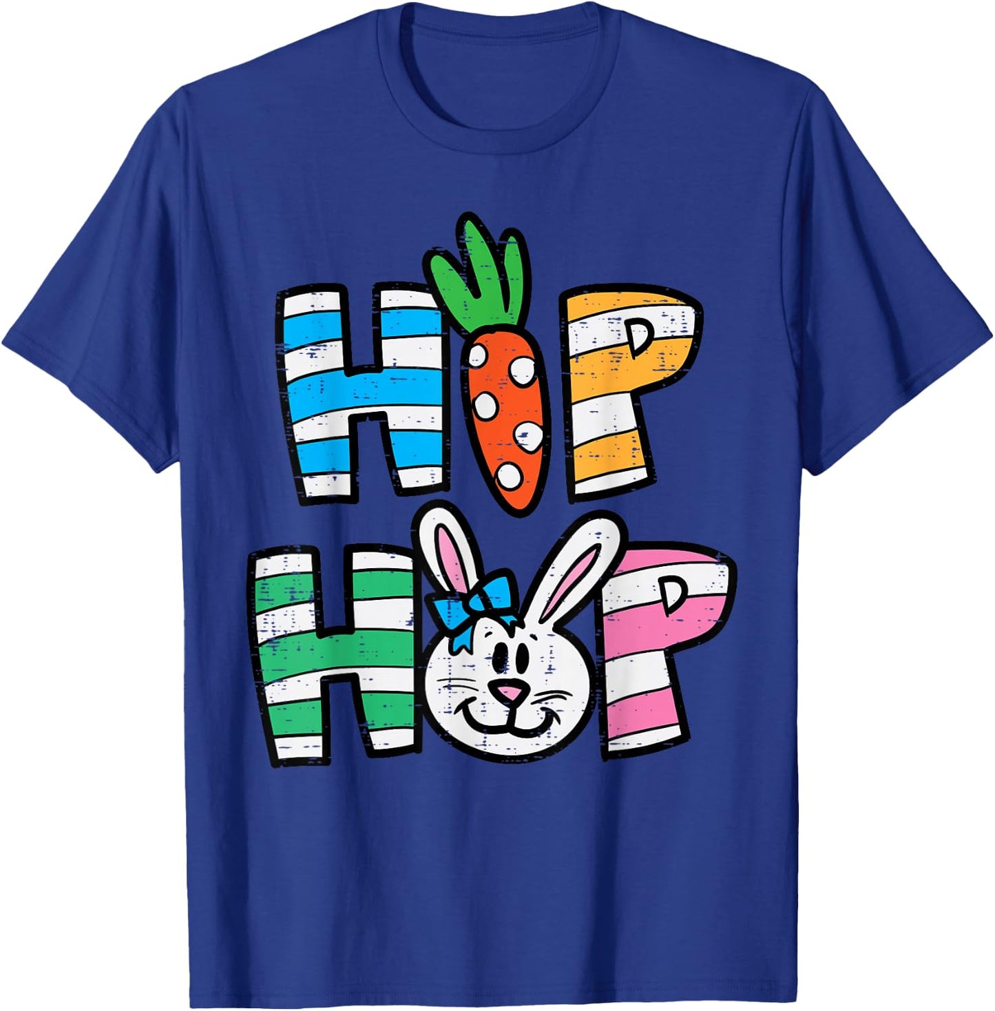 Easter Hip Hop Carrot Bunny Rabbit Boys Girls Kids Toddler T-Shirt - T-Shirt | Royal