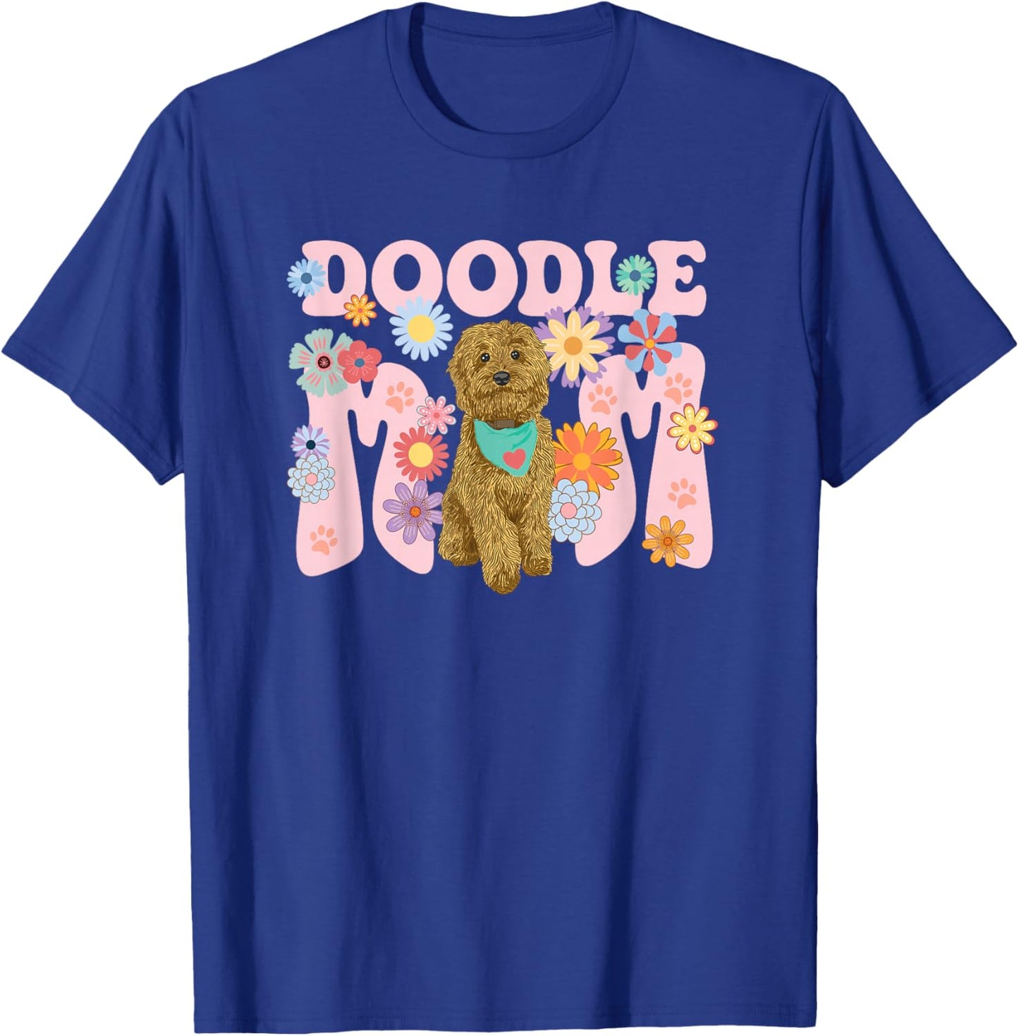 Cute Goldendoodle Doodle Dog Mom Design Women T-Shirt - T-Shirt | Royal