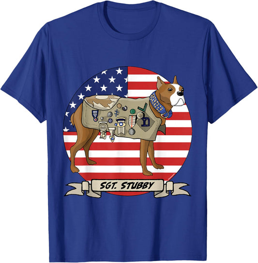 American War Dog Sergeant Stubby T-Shirt - T-Shirt | Royal