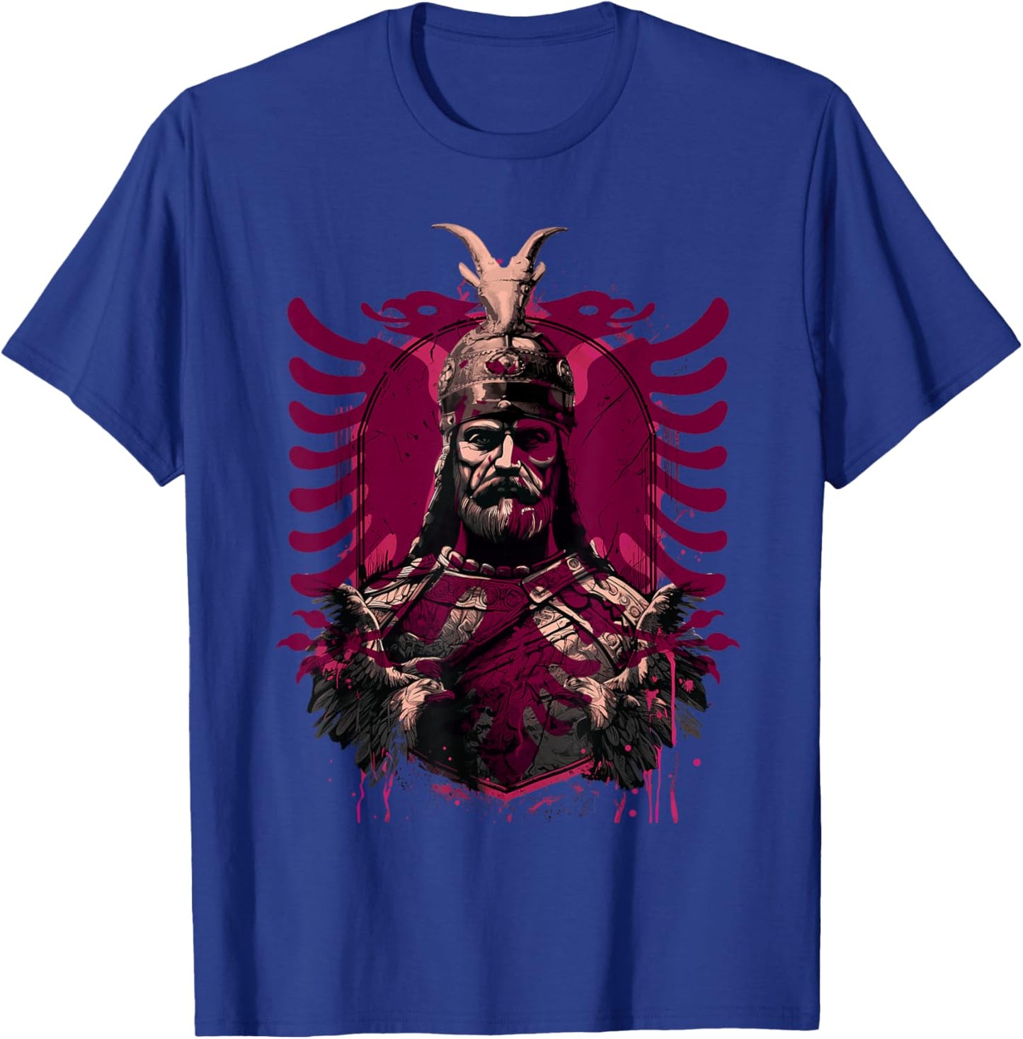 Skanderbeg Albanian National Hero Eagle Kosovo Albanian T-Shirt - T-Shirt | Royal