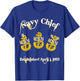 Navy Chief Tri-Anchor 1893 T-Shirt - T-Shirt | Royal