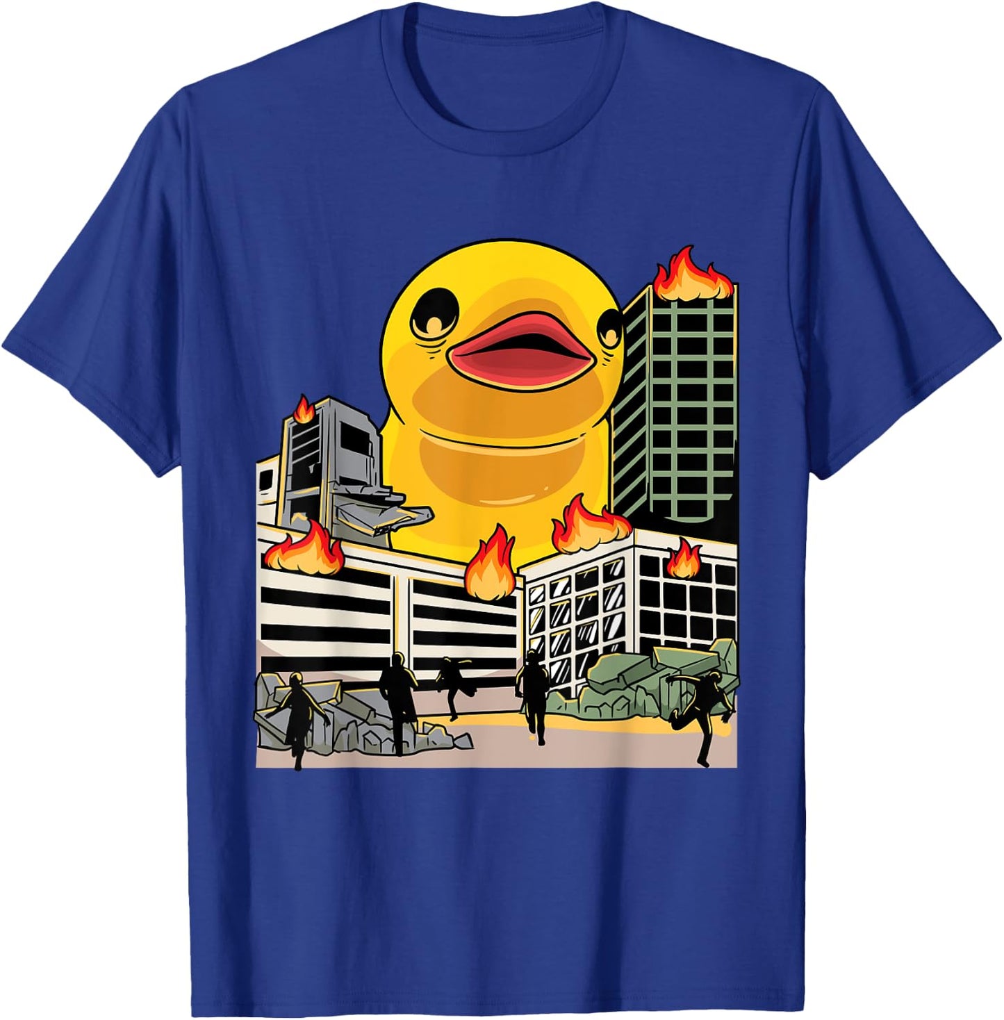 Funny Huge Rubber Duck Lover Kids T-Shirt - T-Shirt | Royal