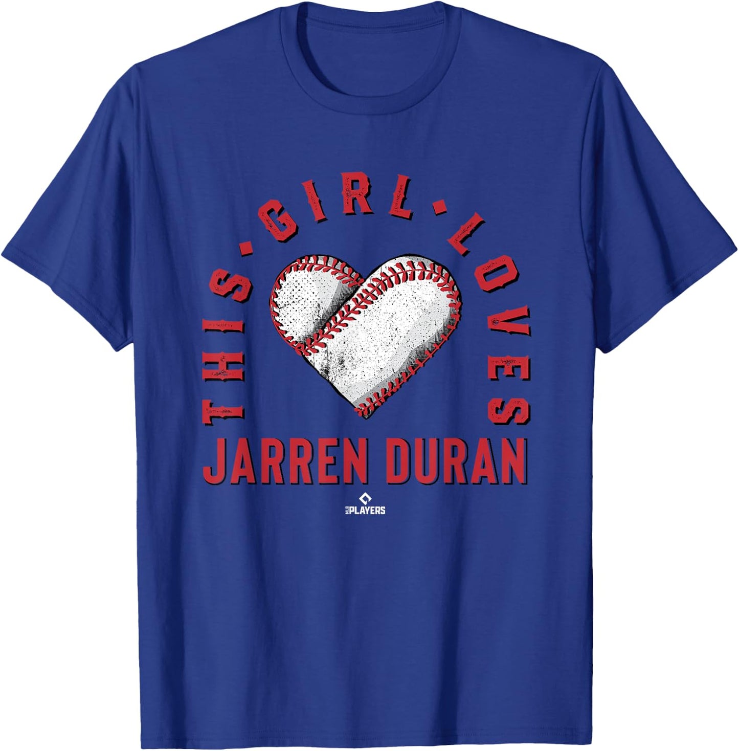 This Girl Loves Jarren Duran Jarren Duran Boston MLBPA T-Shirt - T-Shirt | Royal