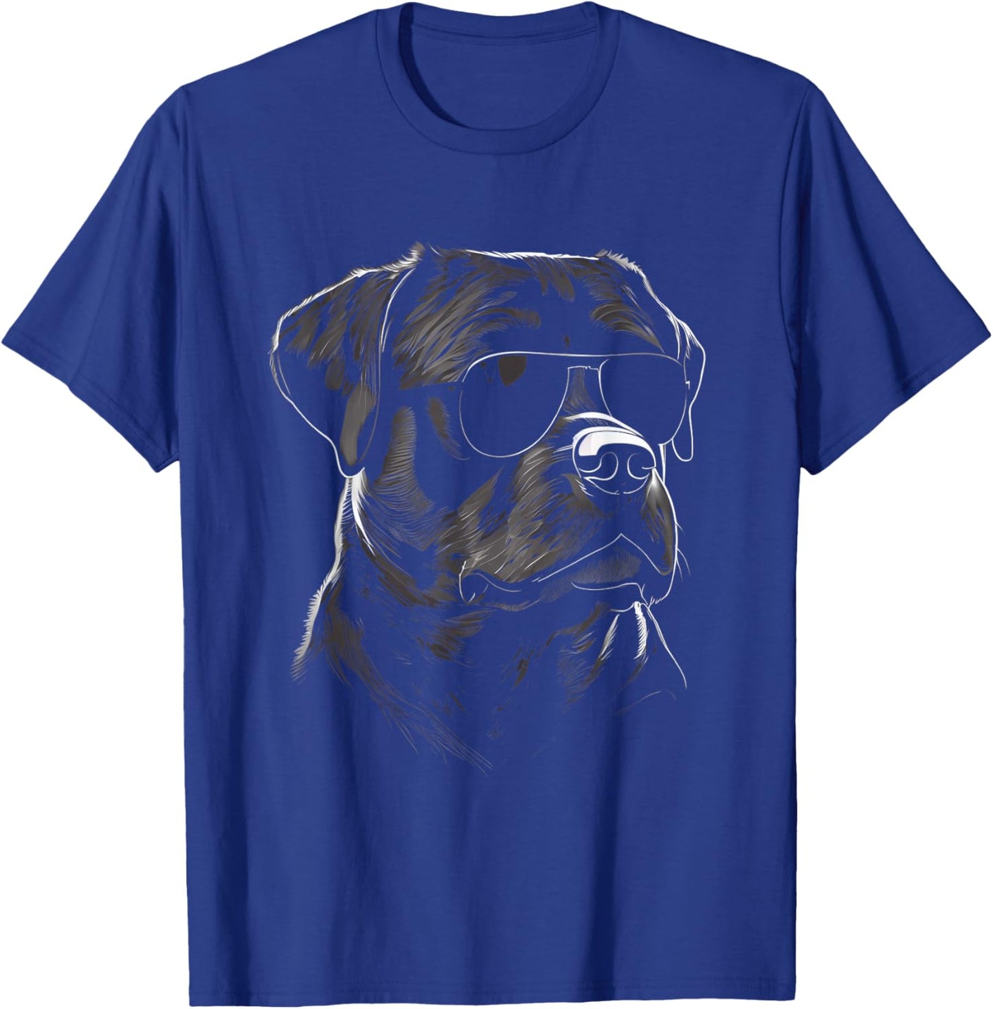 Rottweiler walking sunglasses pet lover dog T-Shirt - T-Shirt | Royal