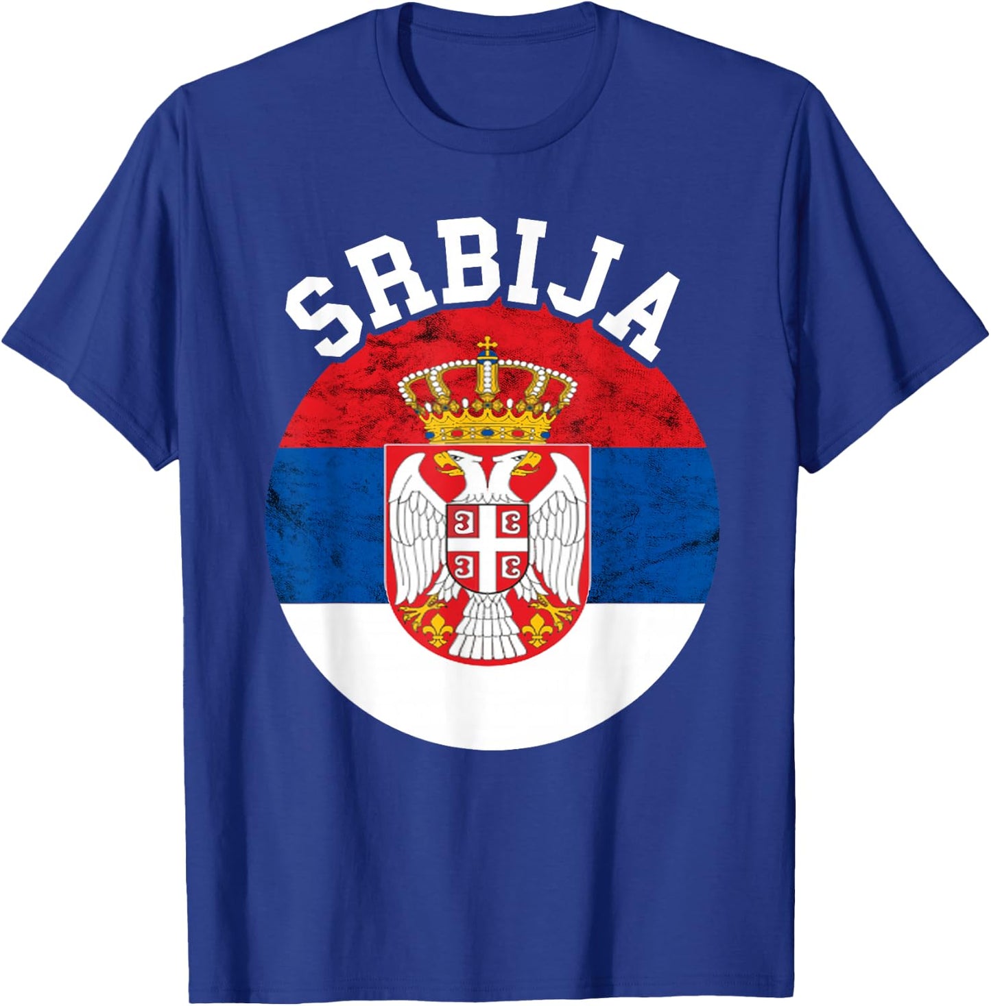 Srbija Serbia Serbian Flag Serbian Roots Serbian Pride T-Shirt - T-Shirt | Royal