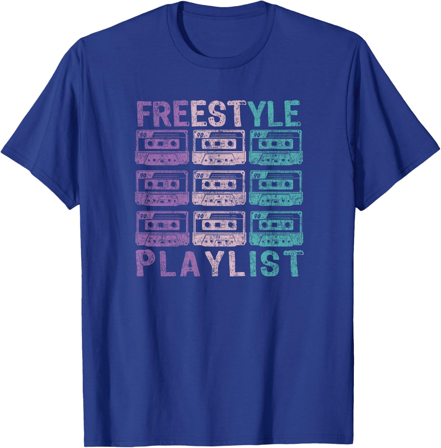 Freestyle Concert Vintage Look 80s Dance Music T-Shirt - T-Shirt | Royal