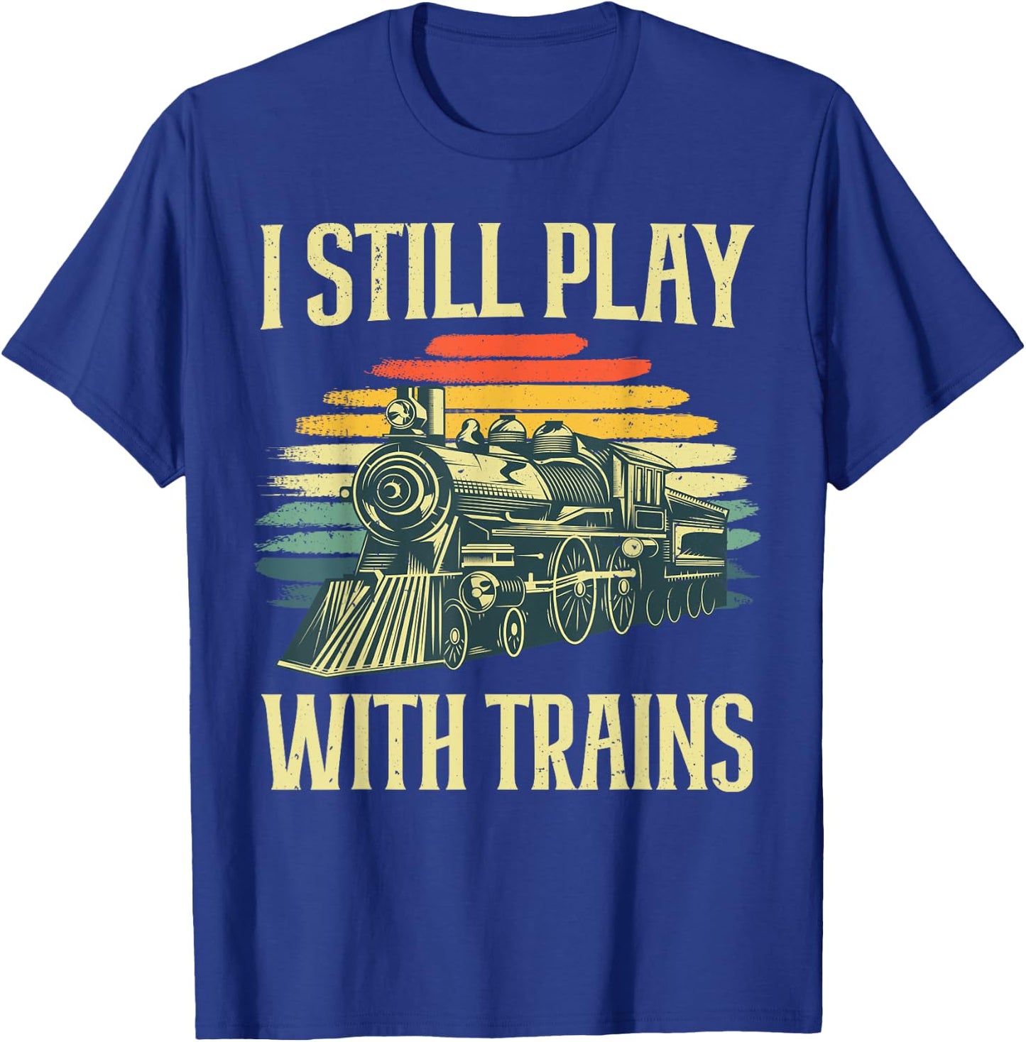 Funny Train Women Locomotive Vehicle Train Driver T-Shirt - T-Shirt | Royal