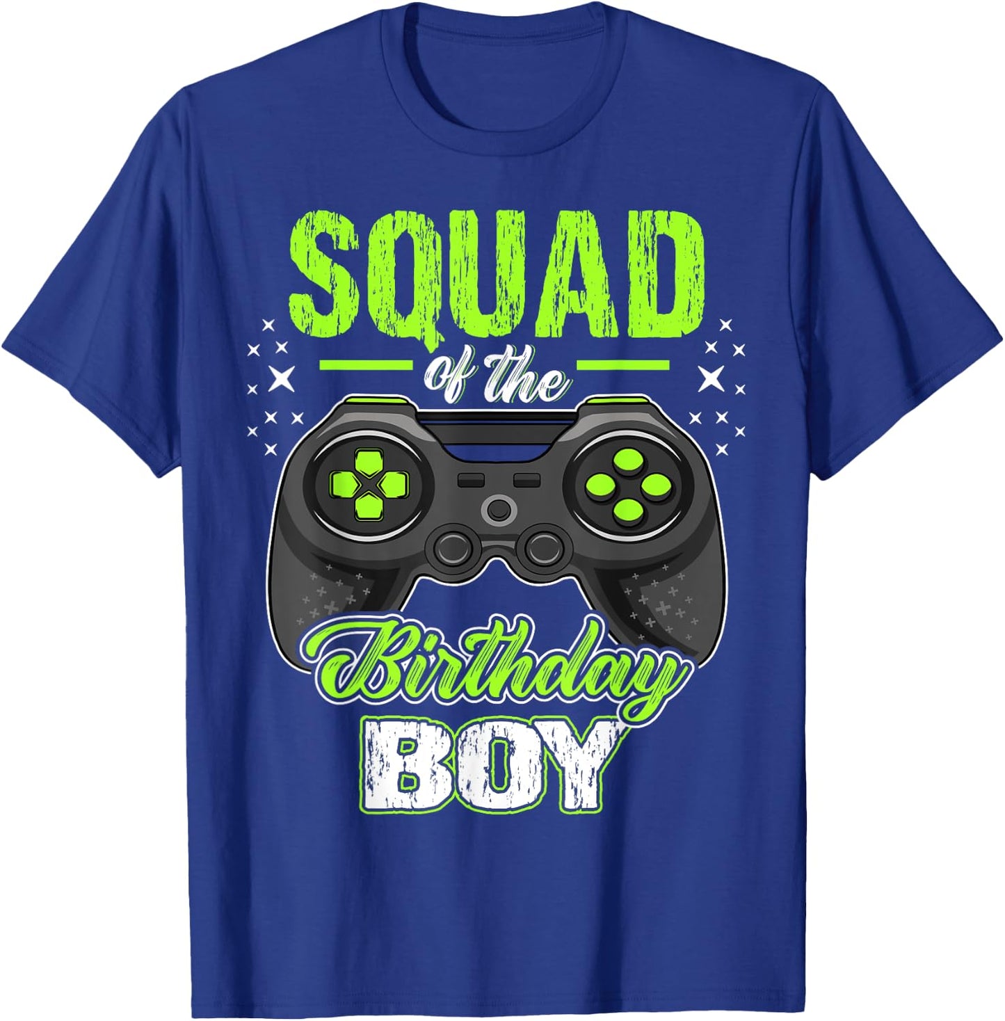Squad of the Birthday Boy Matching Video Gamer Birthday T-Shirt - T-Shirt | Royal