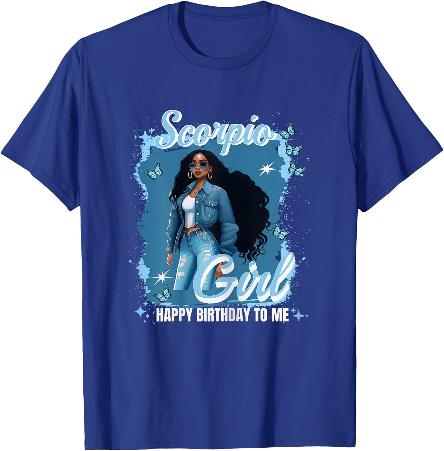 Scorpio Girl Vibes Goddess October November Birthday Nubian T-Shirt - T-Shirt | Royal