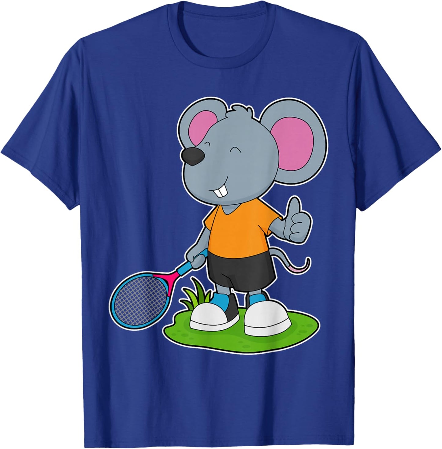 Mouse Tennis Tennis racket Sports T-Shirt - T-Shirt | Royal