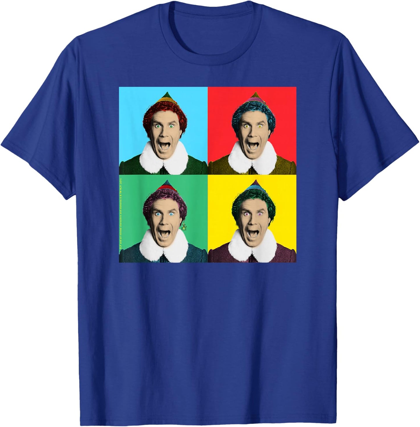 Elf Movie Buddy Pop Art Christmas Movie T-Shirt - T-Shirt | Royal