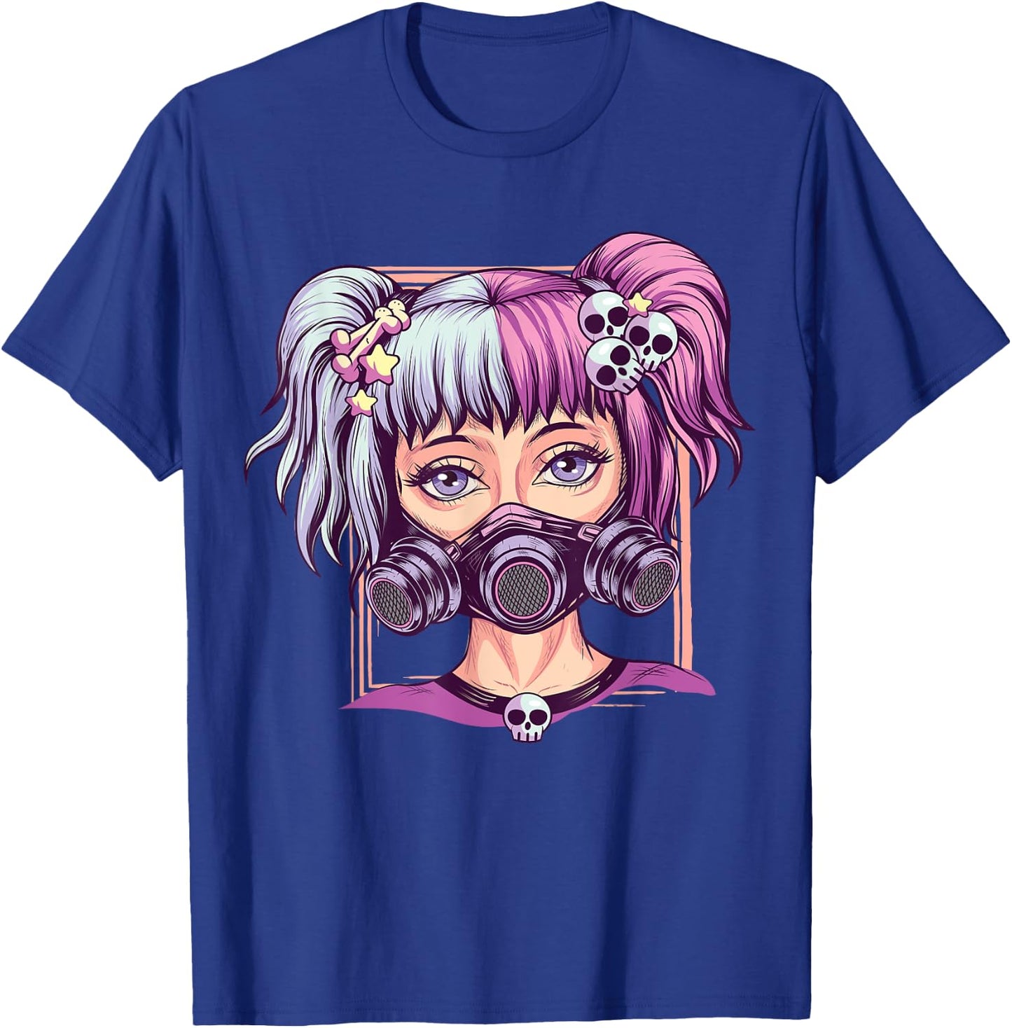 Steampunk Pastel Goth Girl Creepy Anime Cyber Punk Nu Goth T-Shirt - T-Shirt | Royal