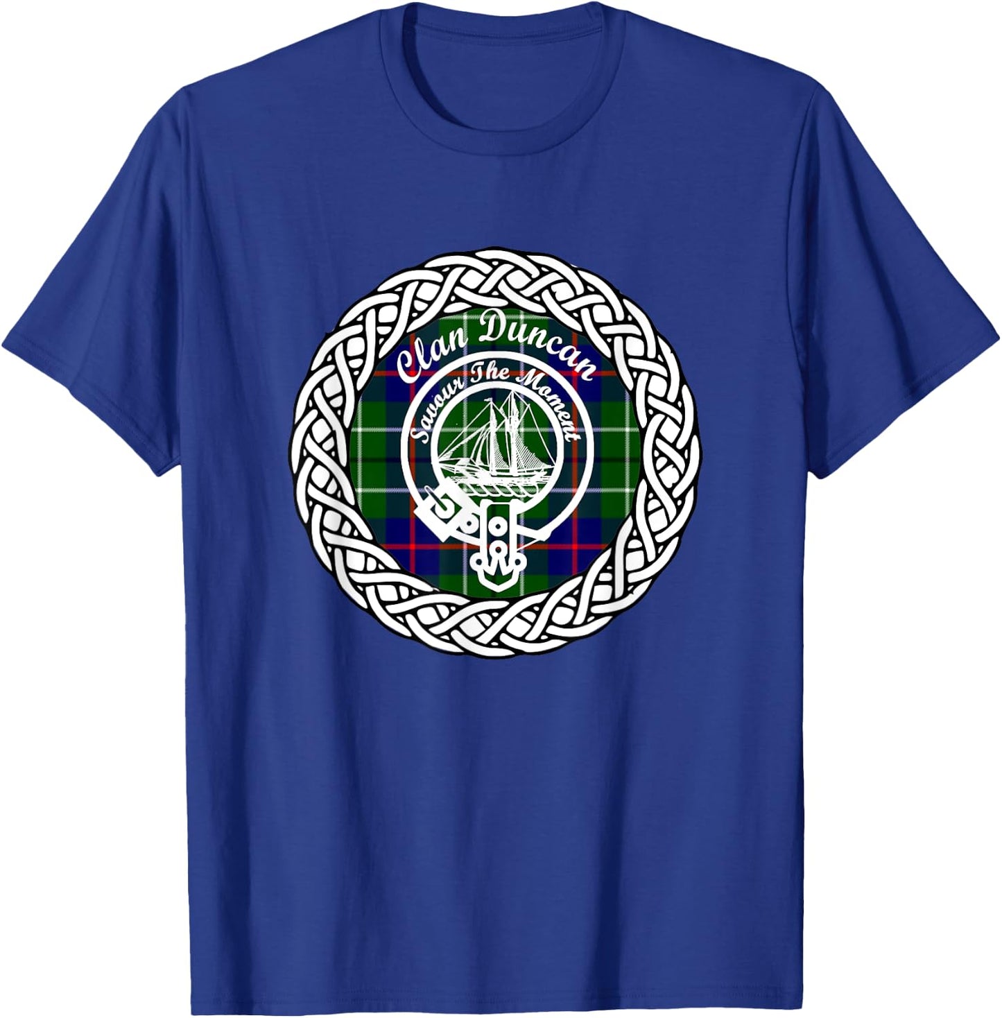 Duncan Scottish Clan Crest and Tartan T-Shirt - T-Shirt | Royal