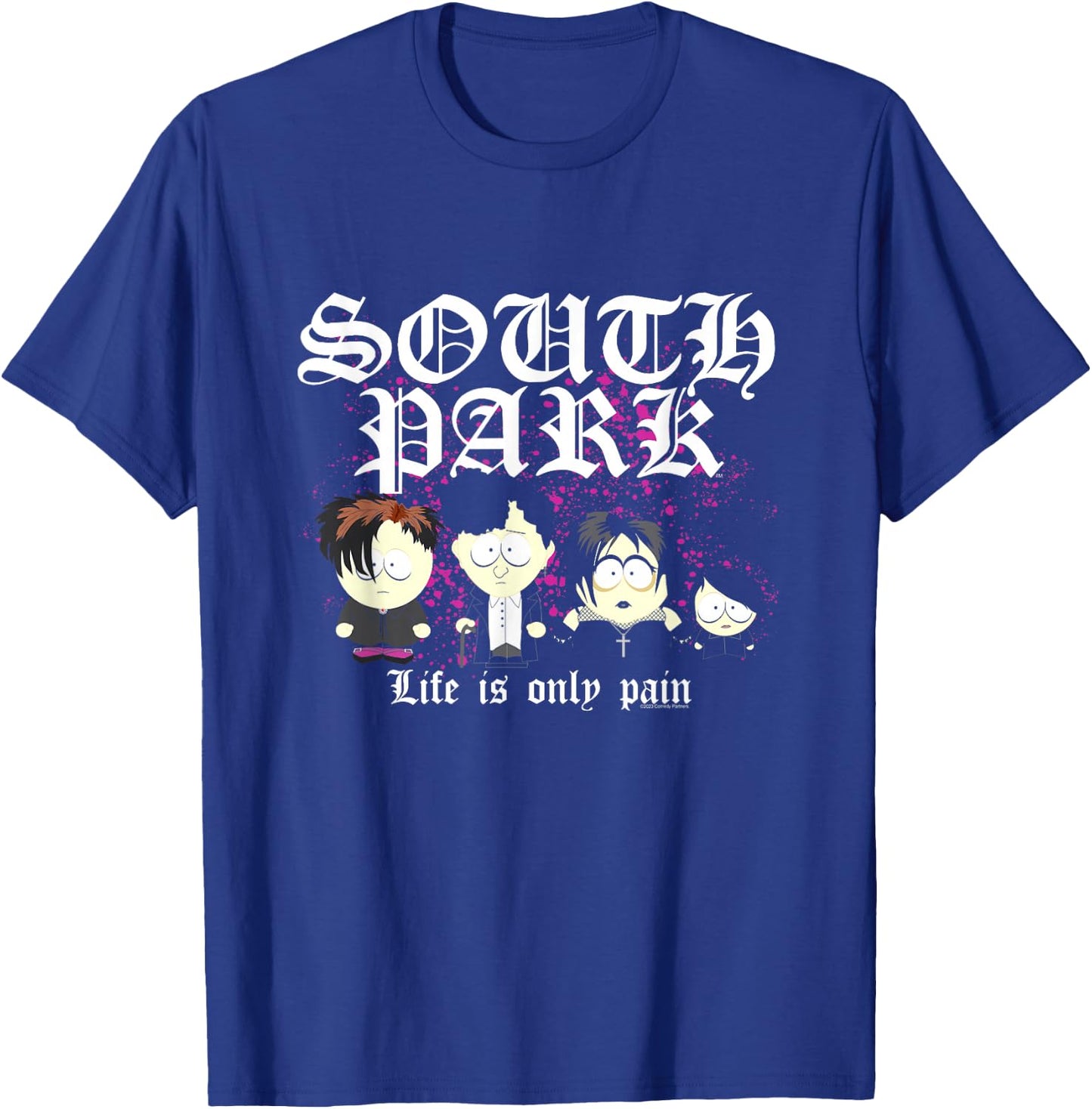 South Park Goth Kids Life is Only Pain T-Shirt - T-Shirt | Royal