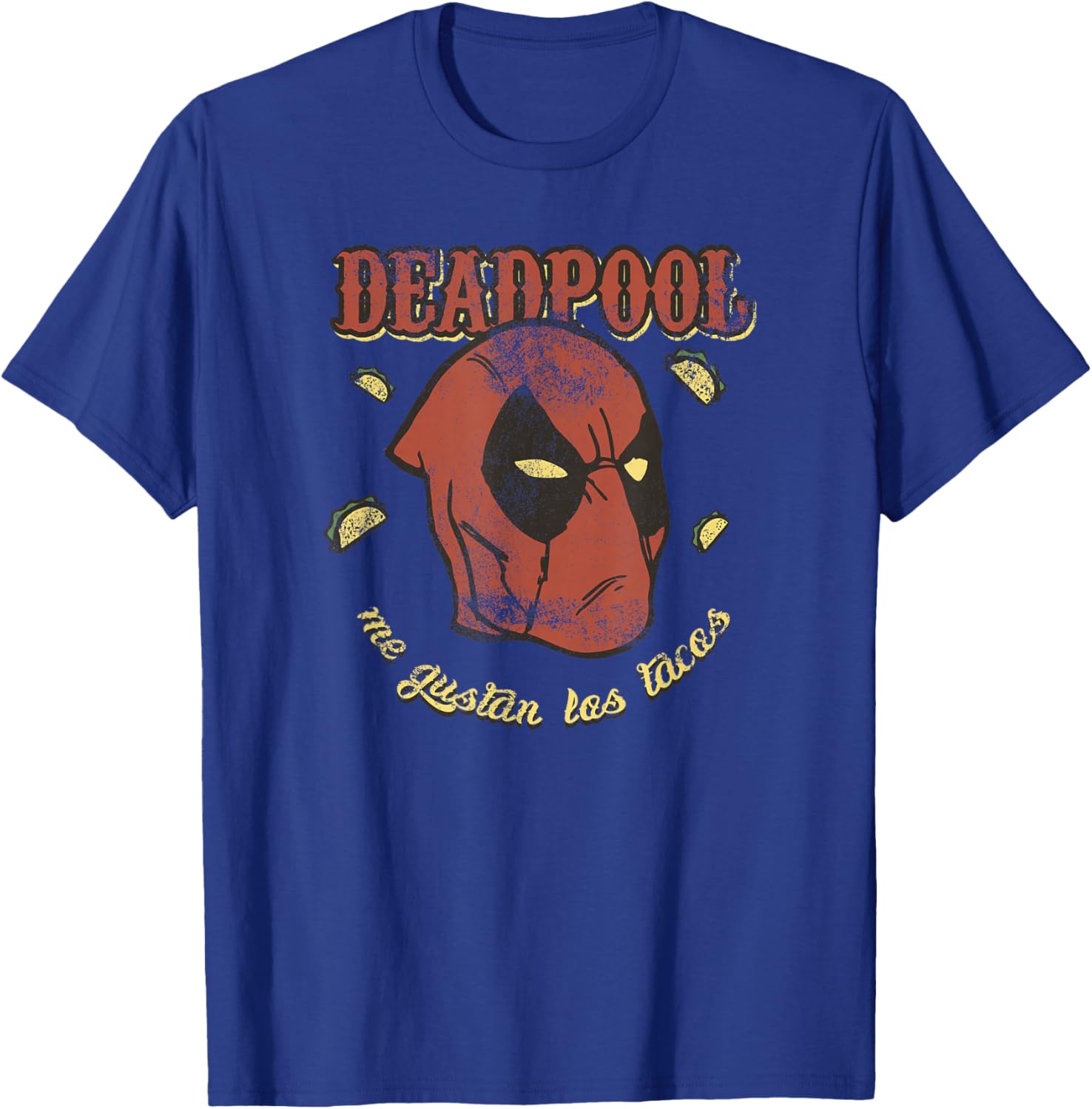 Marvel Comics Retro Classic Deadpool Me Gustan Los Tacos T-Shirt - T-Shirt | Royal