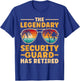 Retired Security Guard Retirement T-Shirt - T-Shirt | Royal