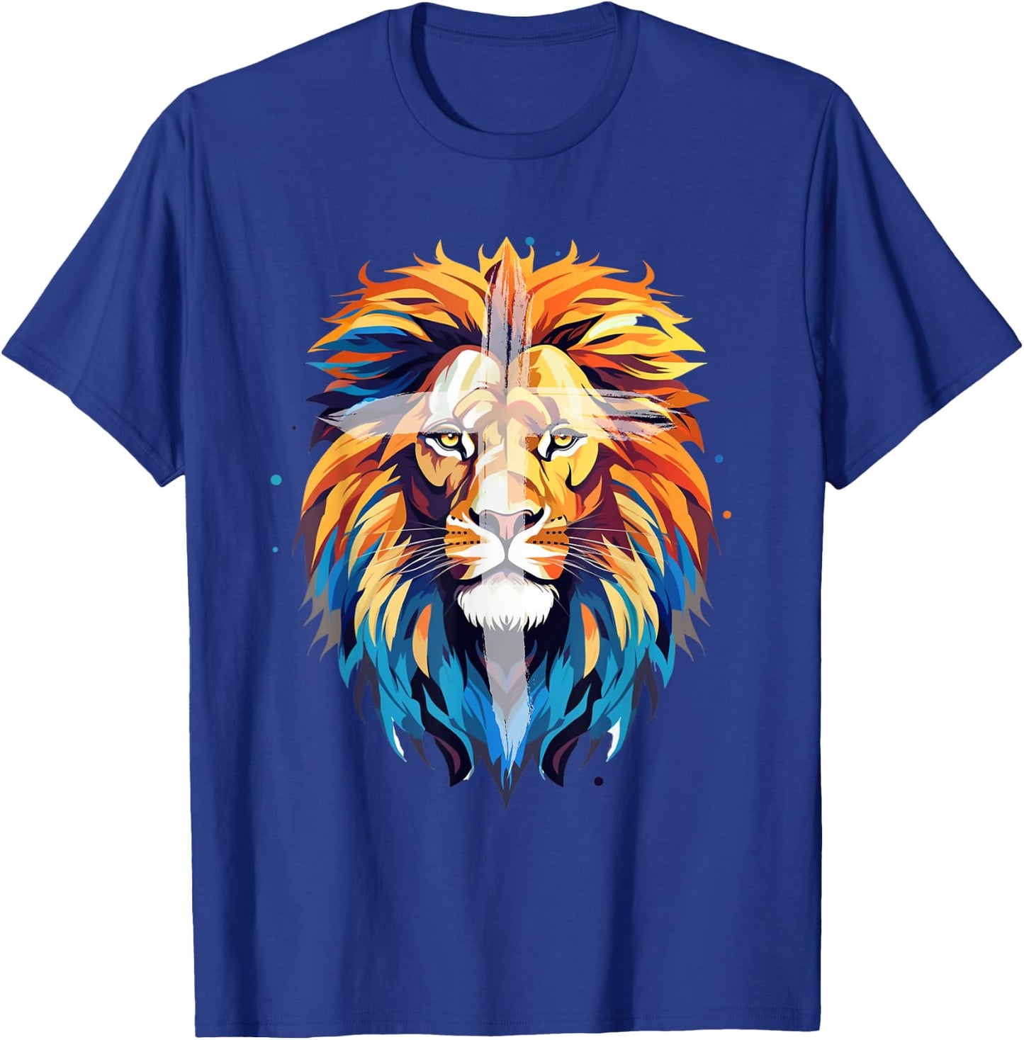 Jesus Lion of Judah Jesus Cross Faith Christian Kid Men Girl T-Shirt - T-Shirt | Royal