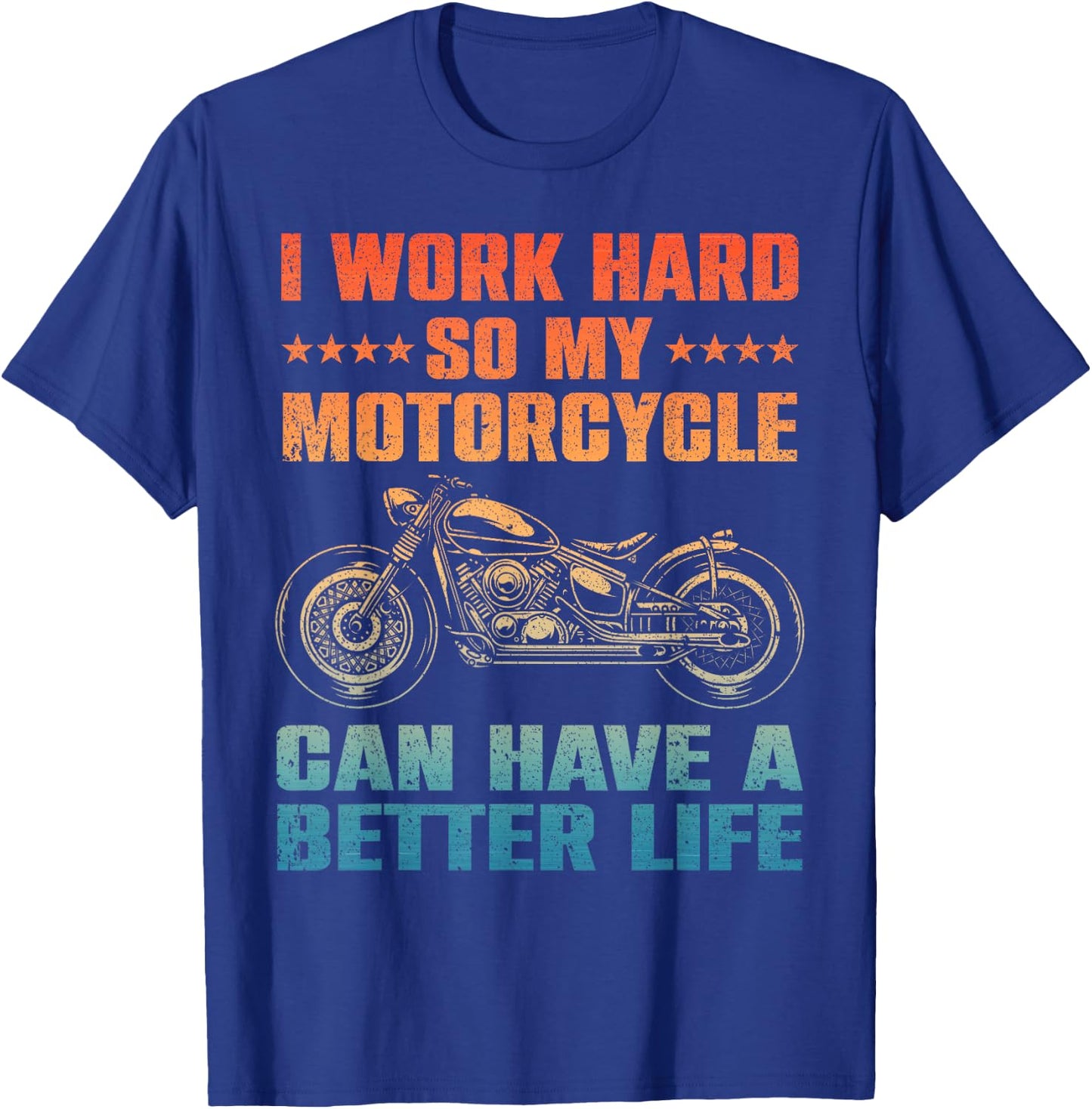Cool Motorcycle Design Women Motorcycle Lover Rider T-Shirt - T-Shirt | Royal