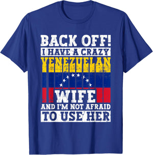 Funny Venezuelan Husband Apparel Venezuela Flag Roots T-Shirt - T-Shirt | Royal