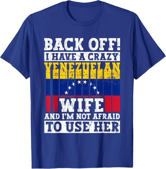 Funny Venezuelan Husband Apparel Venezuela Flag Roots T-Shirt - T-Shirt | Royal