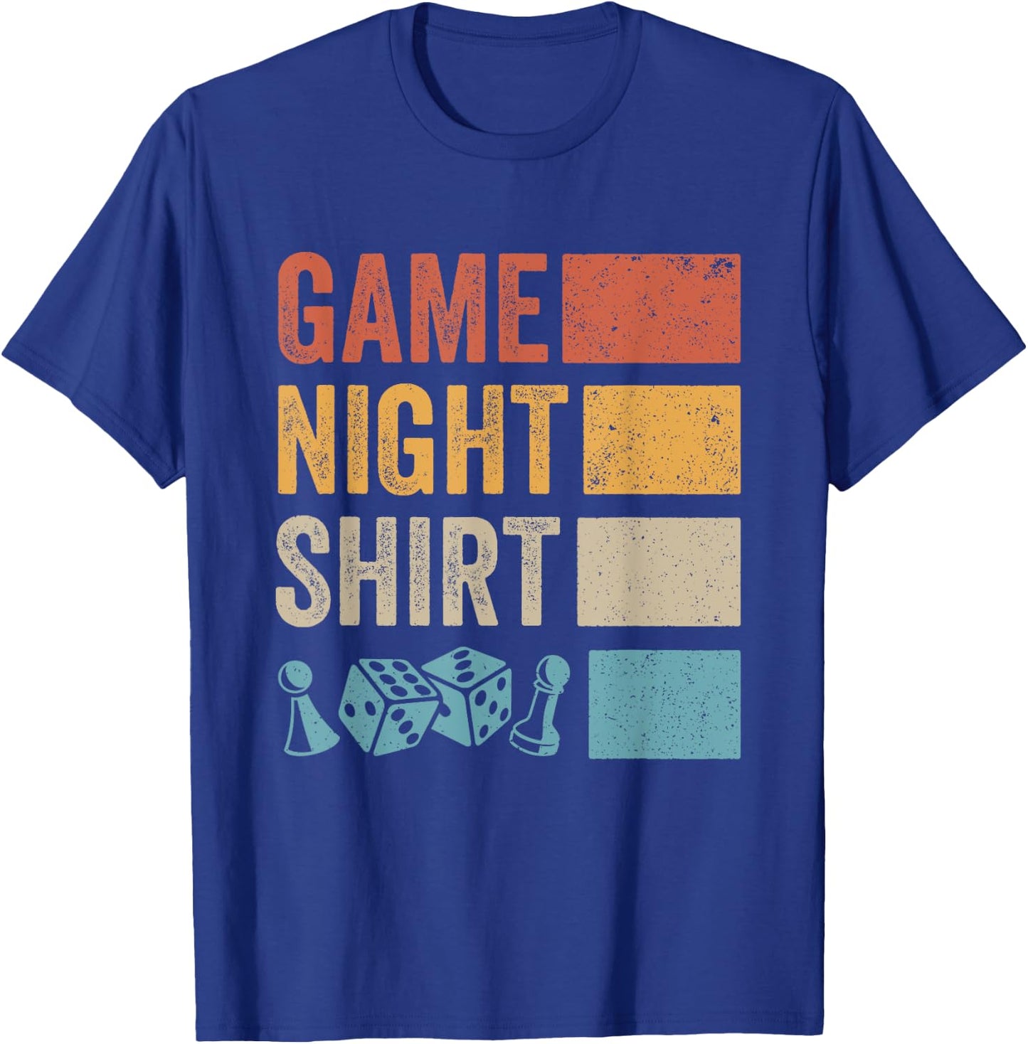 Retro Boardgaming Game Night T-Shirt - T-Shirt | Royal