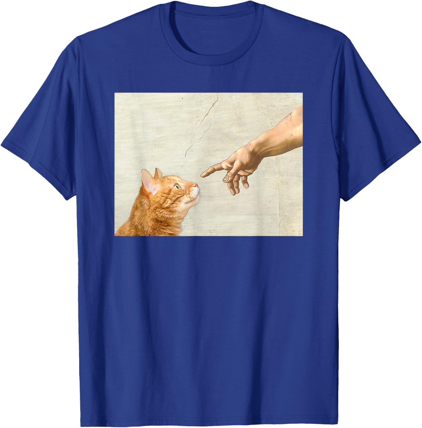 Cute Aesthetic Funny Cat Art Graphic y2k Teen Girl T-Shirt - T-Shirt | Royal