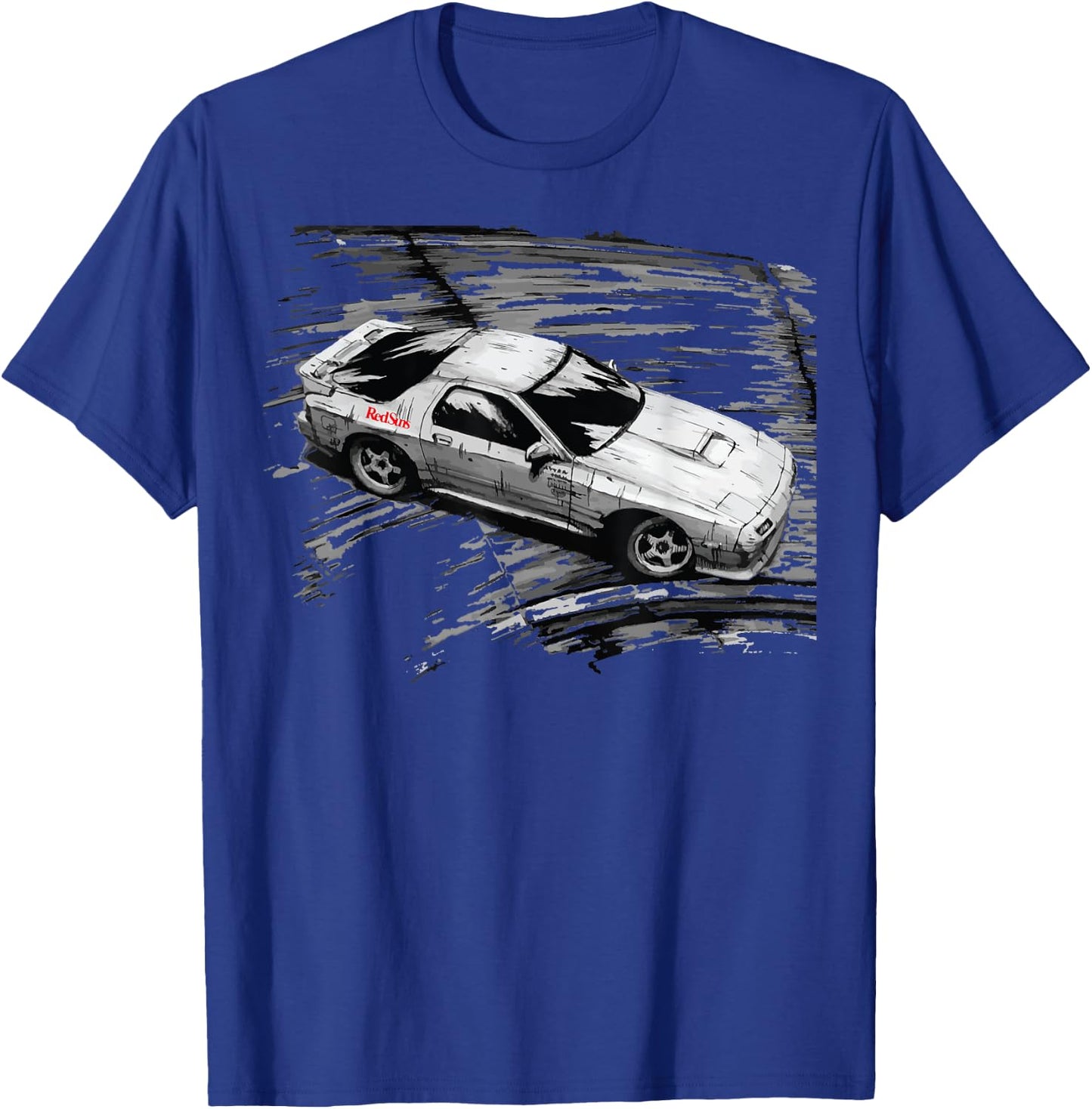 JDM Car Street Drift Race - FC ROTARY T-Shirt - T-Shirt | Royal