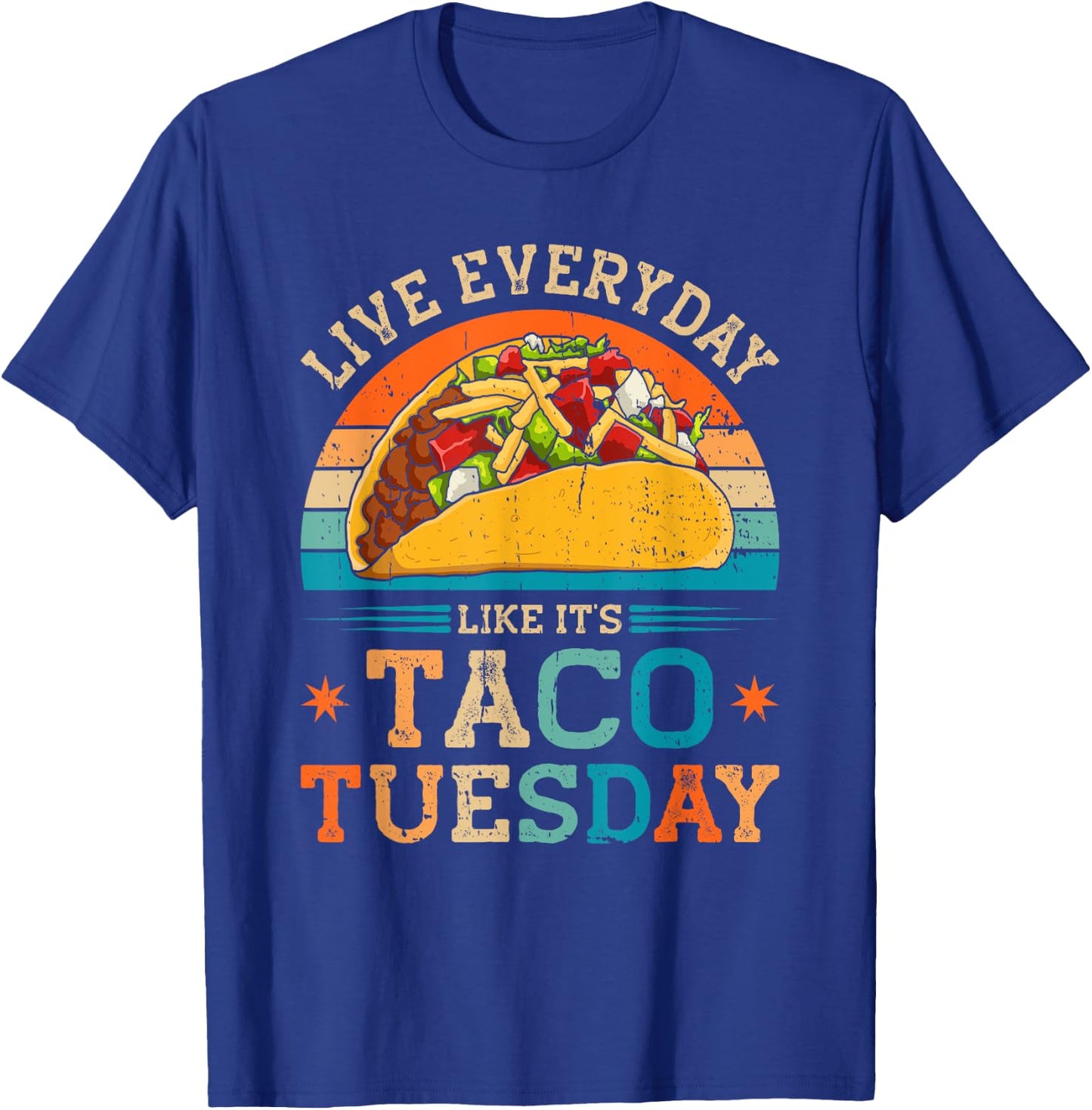 Funny Taco Tuesday Food Cinco De Mayo T-Shirt - T-Shirt | Royal