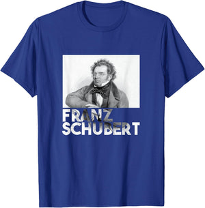 Franz Schubert Composer Portrait T-Shirt - T-Shirt | Royal