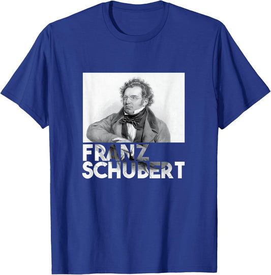 Franz Schubert Composer Portrait T-Shirt - T-Shirt | Royal