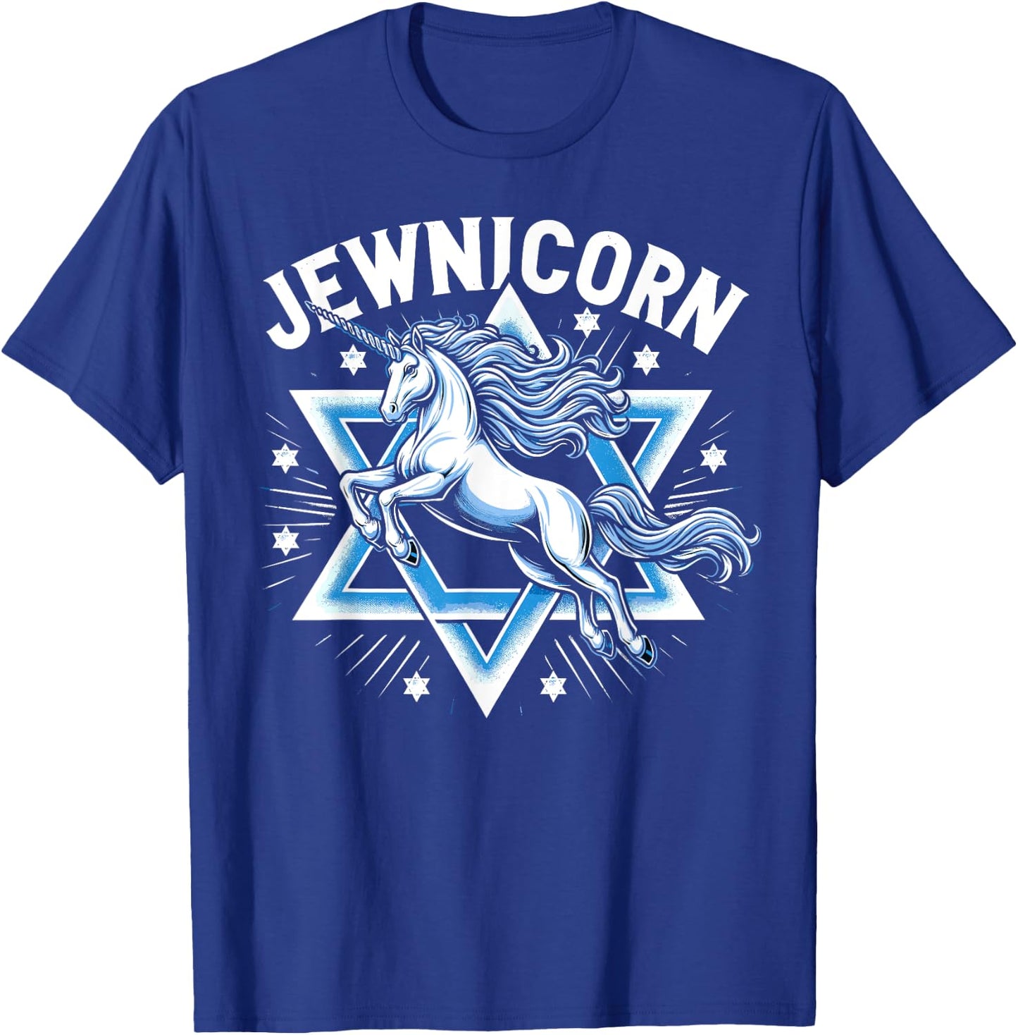 Jewnicorn Funny Jewish Hanukkah Jewnicorn T-Shirt - T-Shirt | Royal