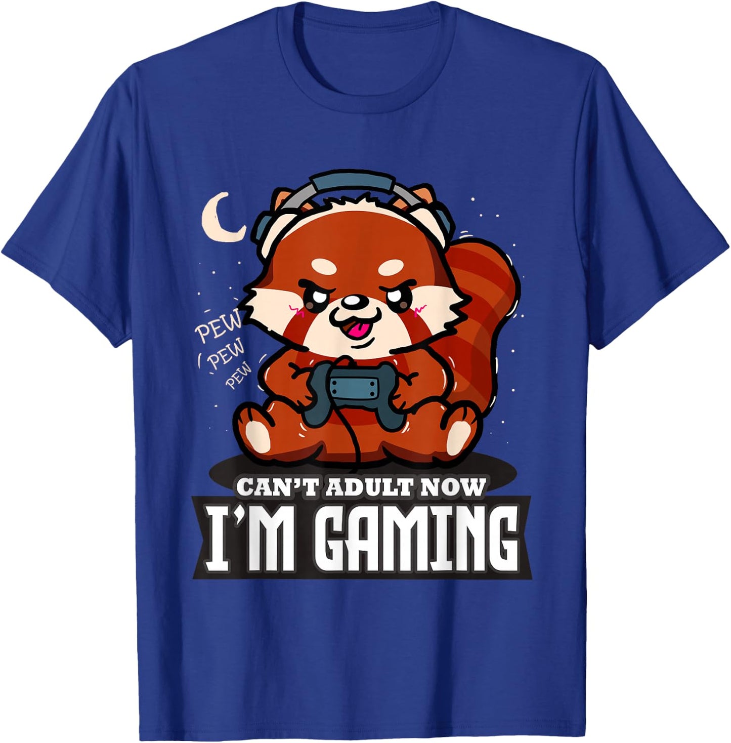 Ich kann jetzt nicht erwachsen werden, ich spielen Red Panda Gamer T-Shirt - T-Shirt | Royal