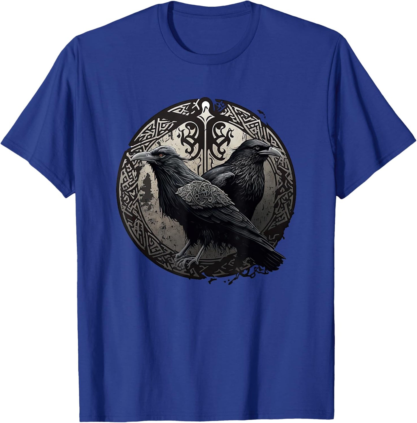 Huginn and Muninn Ravens Norse Mythology Viking Symbols T-Shirt - T-Shirt | Royal