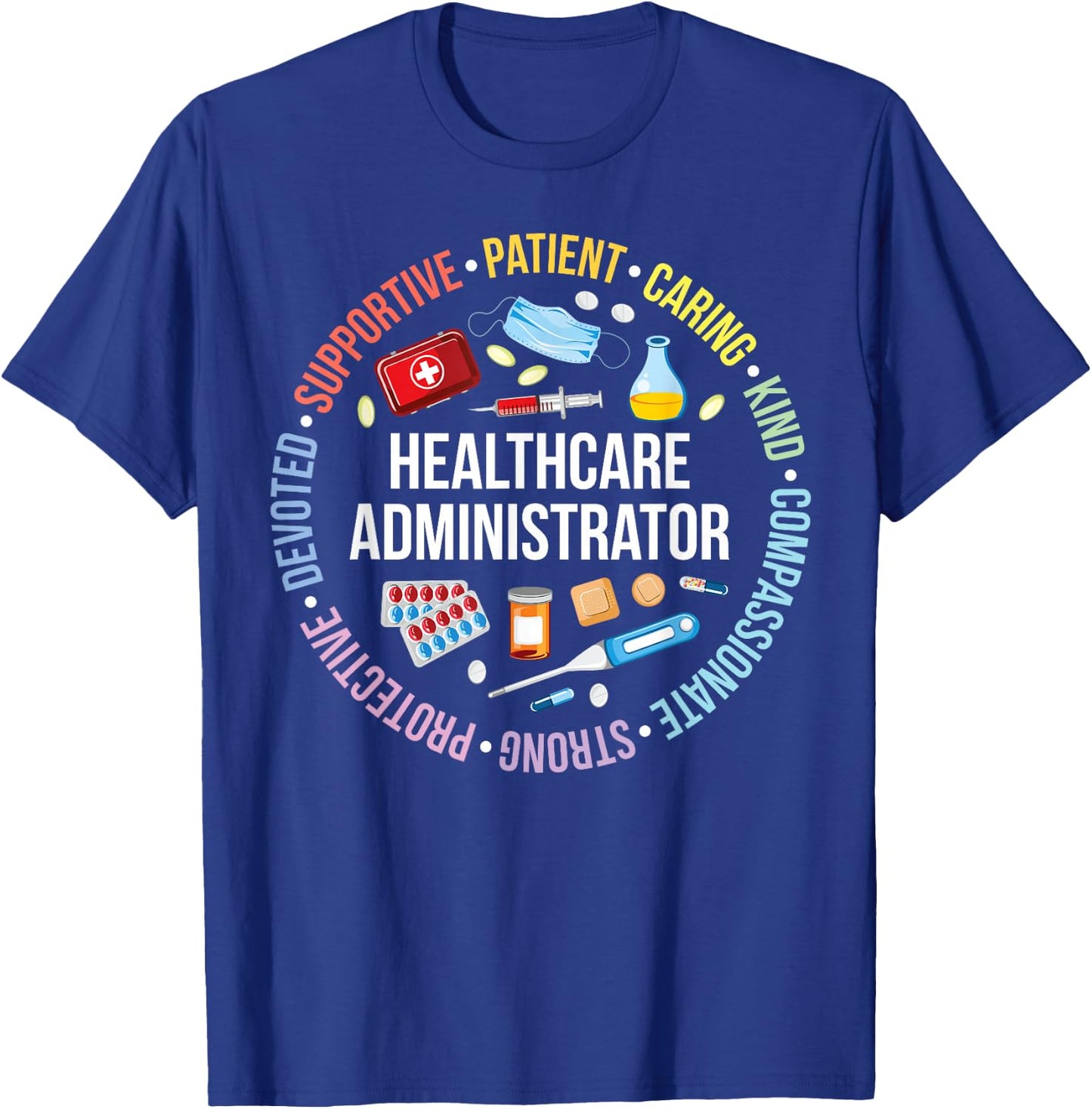 Healthcare Admin Healthcare Administration Black Men's Appreciation T-Shirt - T-Shirt | Royal