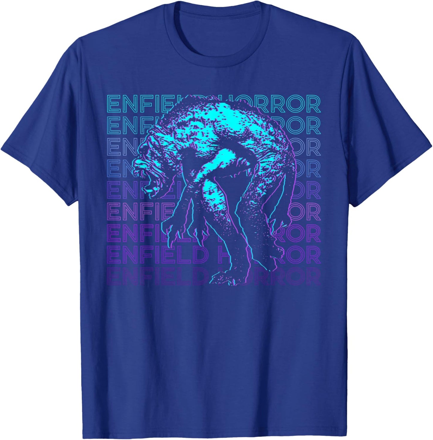 Enfield Horror Cryptid Retro T-Shirt - T-Shirt | Royal