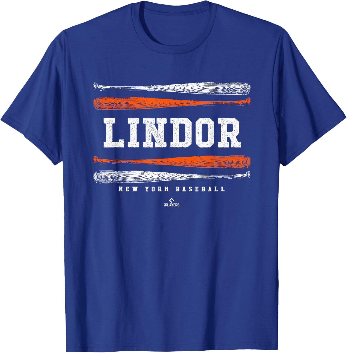 Vintage Baseball Bat Gameday Francisco Lindor New York MLBPA T-Shirt - T-Shirt | Royal