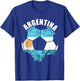 Argentina Soccer Ball Sun Of May Argentina Argentina Flag T-Shirt - T-Shirt | Royal