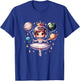 Cute Ballerina Girl Space Astronaut Funny Space Ballons T-Shirt - T-Shirt | Royal