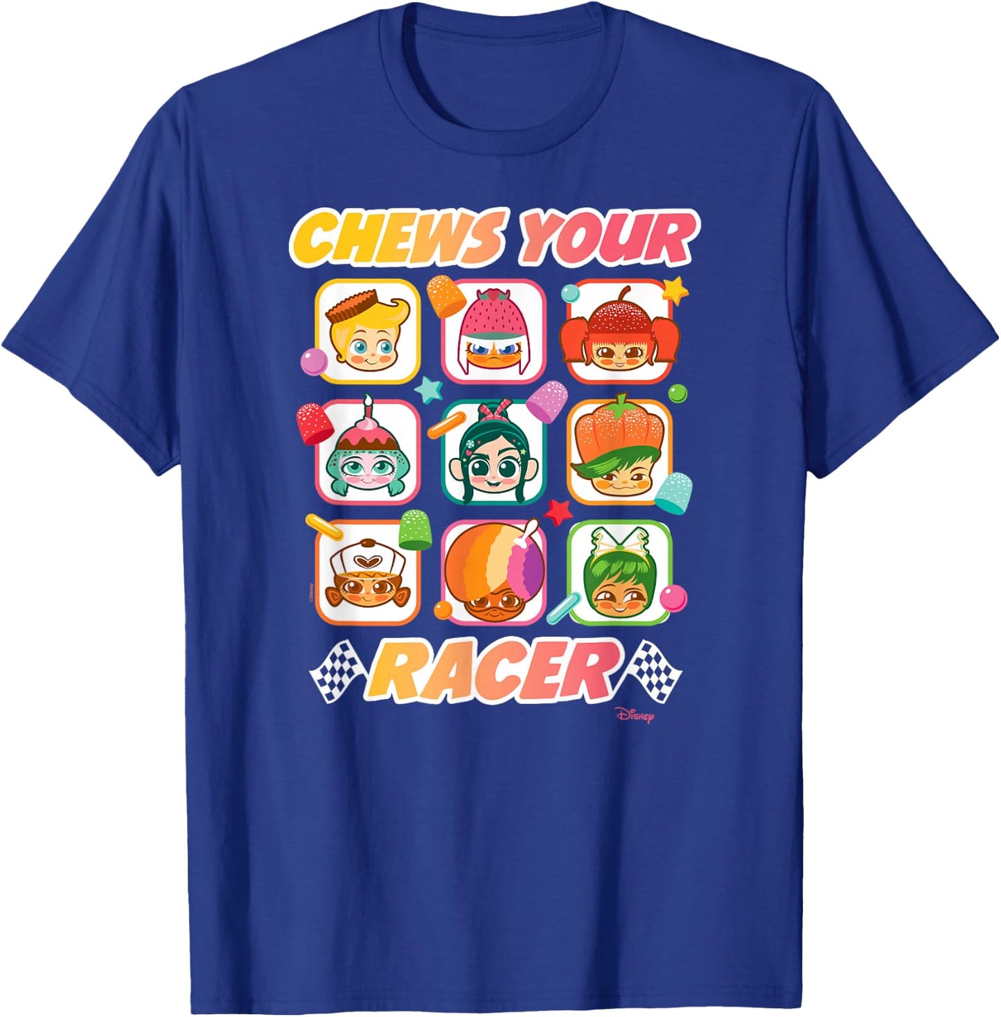 Wreck It Ralph - Sugar Rush Chews Your Racer T-Shirt - T-Shirt | Royal