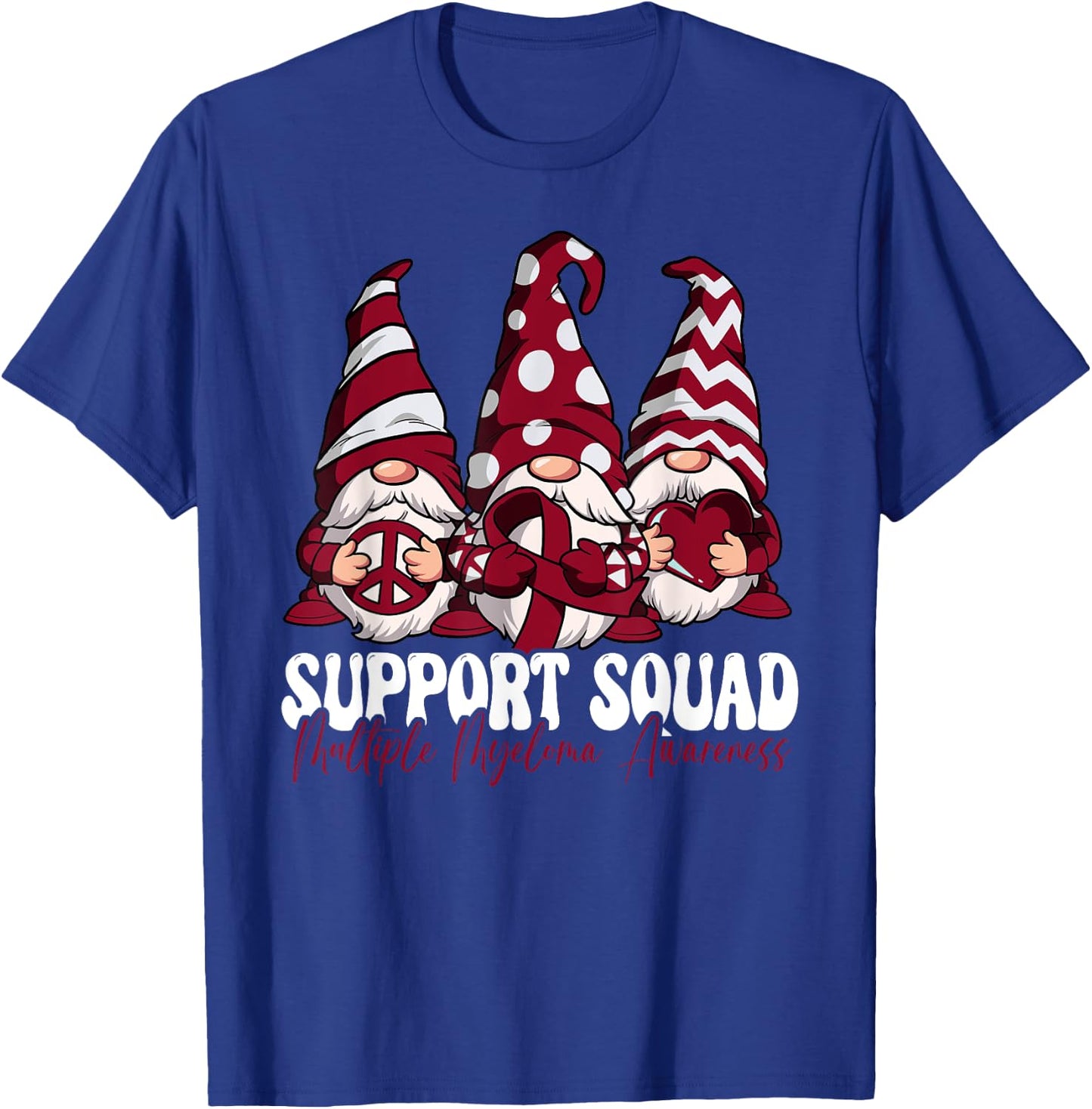 Support Squad Multiple Myeloma Awareness T-Shirt - T-Shirt | Royal