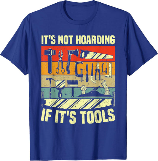 Funny Woodworker Art Carpenter Wood Working Tools T-Shirt - T-Shirt | Royal