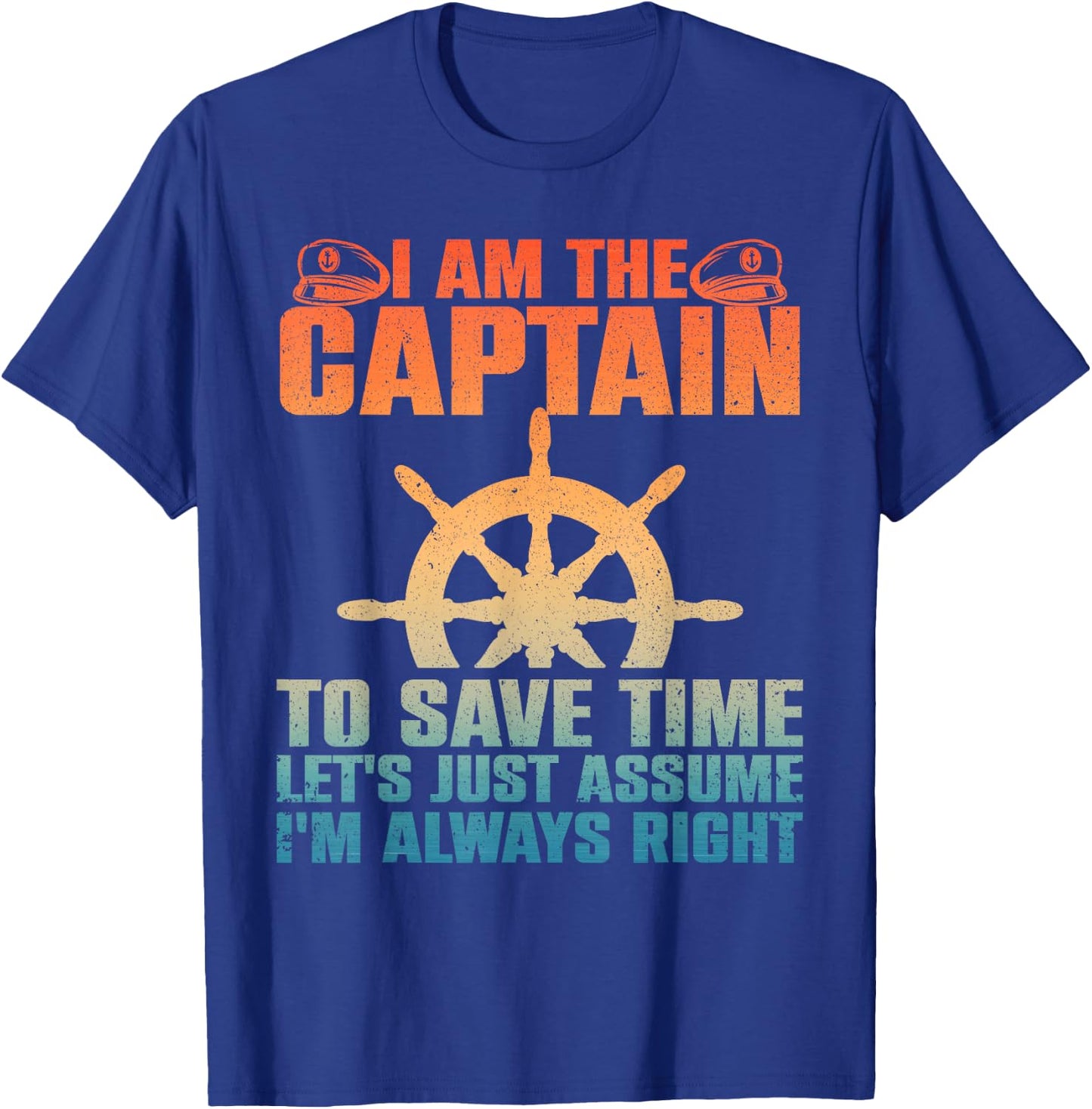 Cool Boat Captain Women Boating Pontoon Boat Owner T-Shirt - T-Shirt | Royal