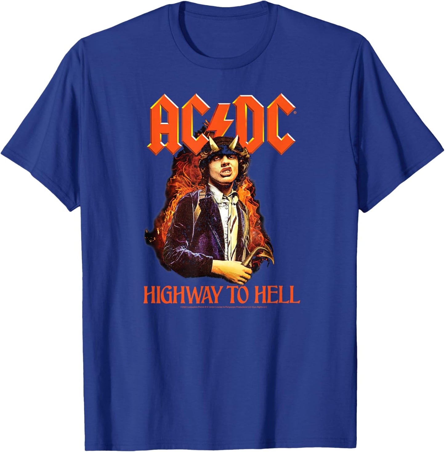 ACDC - Highway To Hell T-Shirt - T-Shirt | Royal