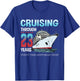 Cruising Through 23 Years 23rd Anniversary Cruise Marry T-Shirt - T-Shirt | Royal