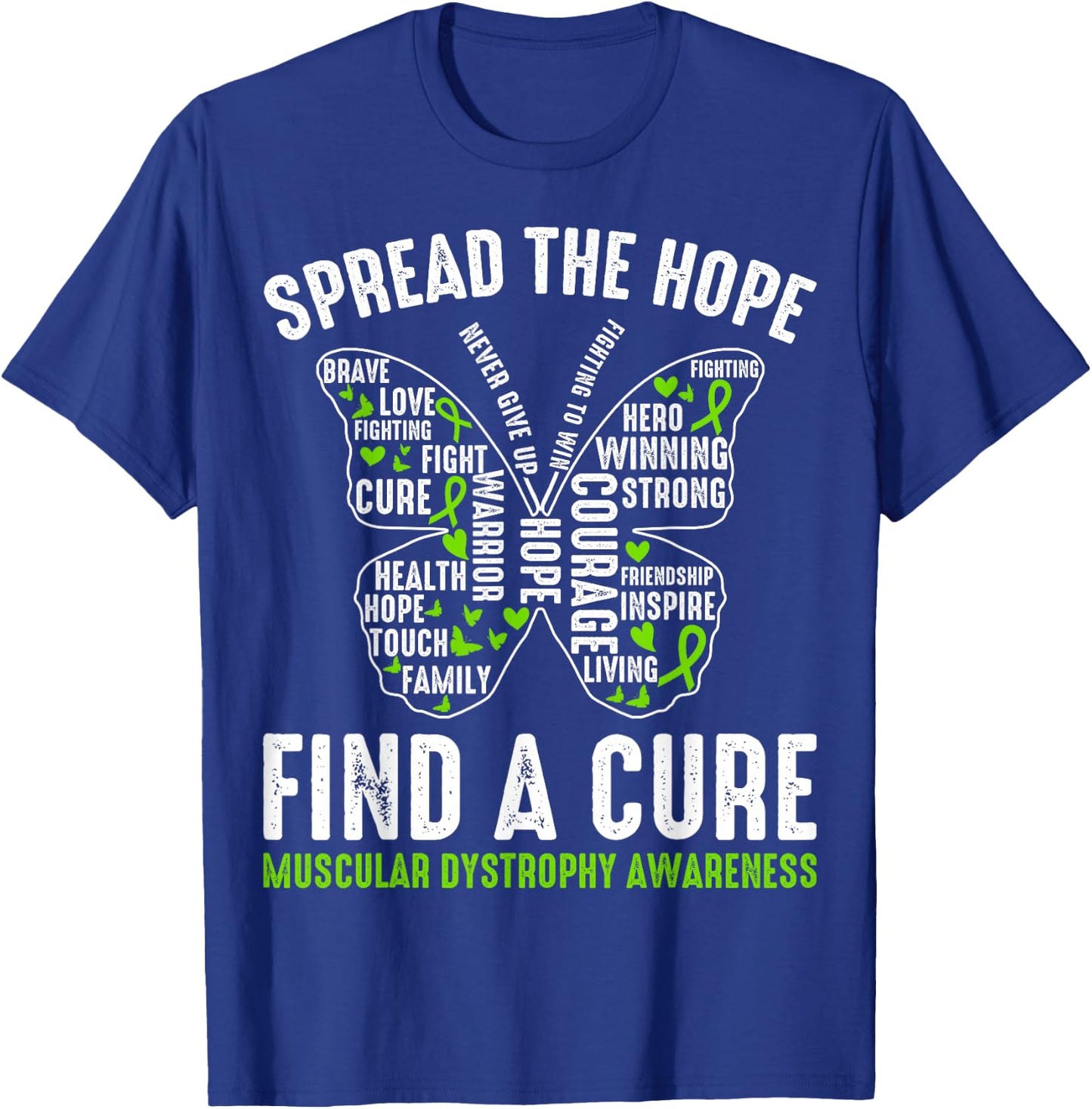 Duchenne Muscular Dystrophy Awareness Believe In Cure T-Shirt - T-Shirt | Royal