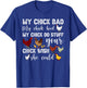 My Chick Bad My Chick Hood My Chick Do Stuff Chicken T-Shirt - T-Shirt | Royal