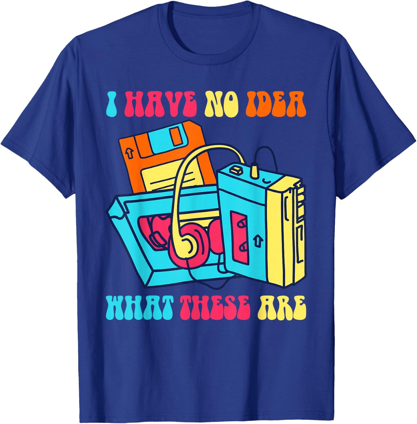 I Have No Idea What These Are 70s 80s 90s Costume Kids T-Shirt - T-Shirt | Royal